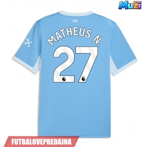 Lacne Muži Futbalové dres Manchester City Matheus Nunes #27 2026-27 Krátky Rukáv - Domáci